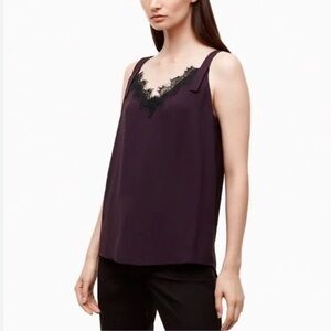 Aritzia Babaton XS- Black Lace Trim Cami